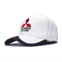 Load image into Gallery viewer, High Quality Wholesale Embroidery 3D Mitsubishi Hat Cap Car MOTO Racing Baseball Cap Dad Hat snapback Trucket caps gorra hombre
